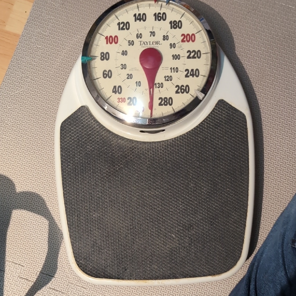 Vintage Taylor Professional Large Dial Mechanical 330LBS Analog Scale